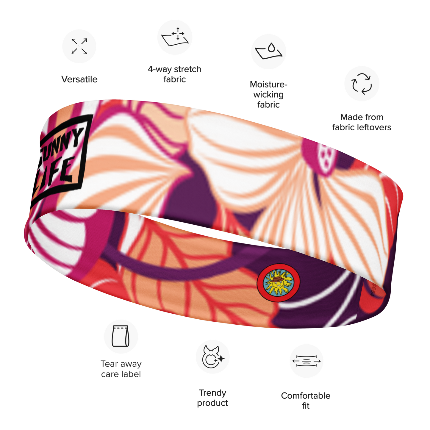 "Pink Floral" Headband