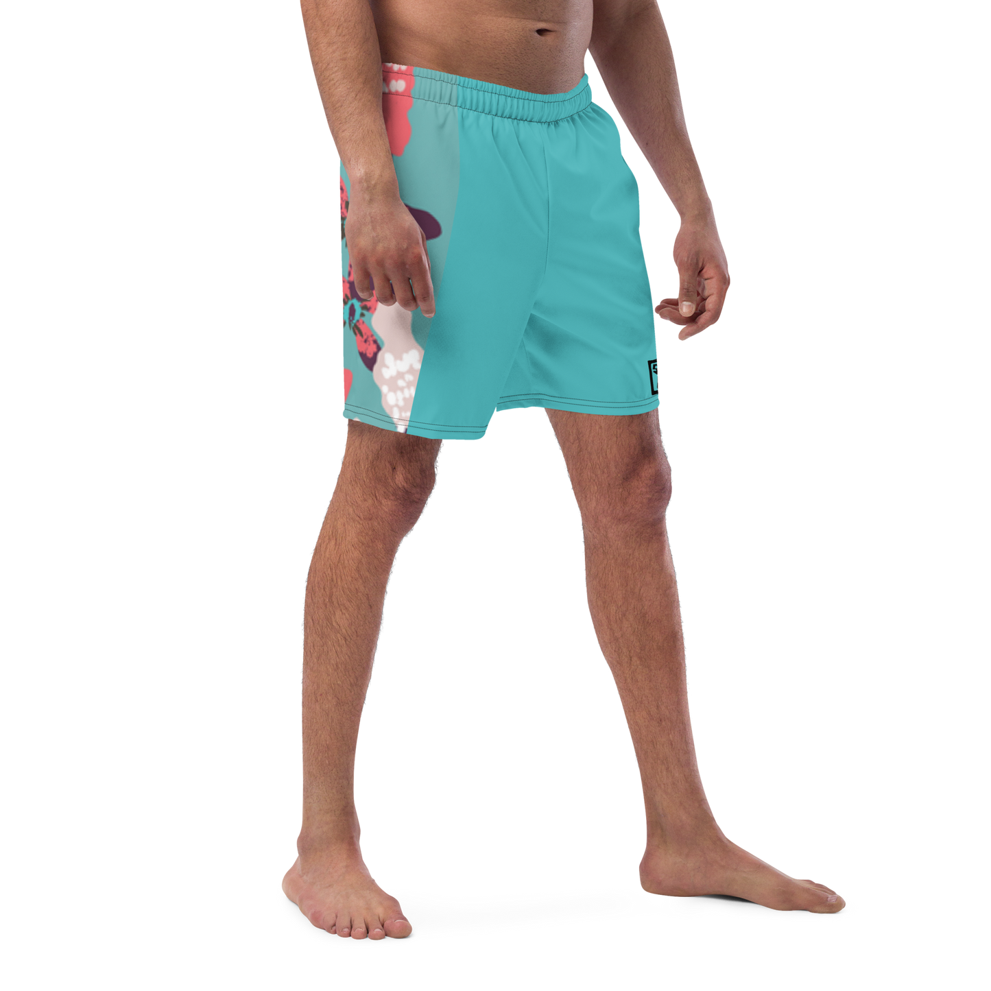 "Aqua Floral" Swim Shorts