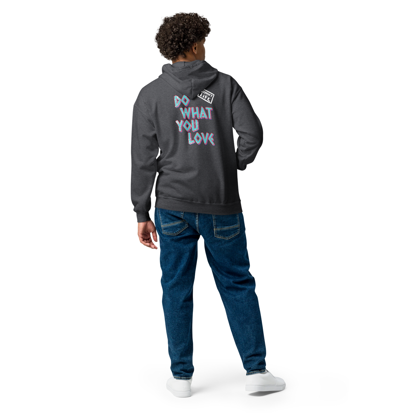 "Do What U Love" Zipped Hoodie