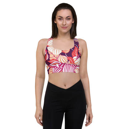 "Pink Floral" Sports Bra