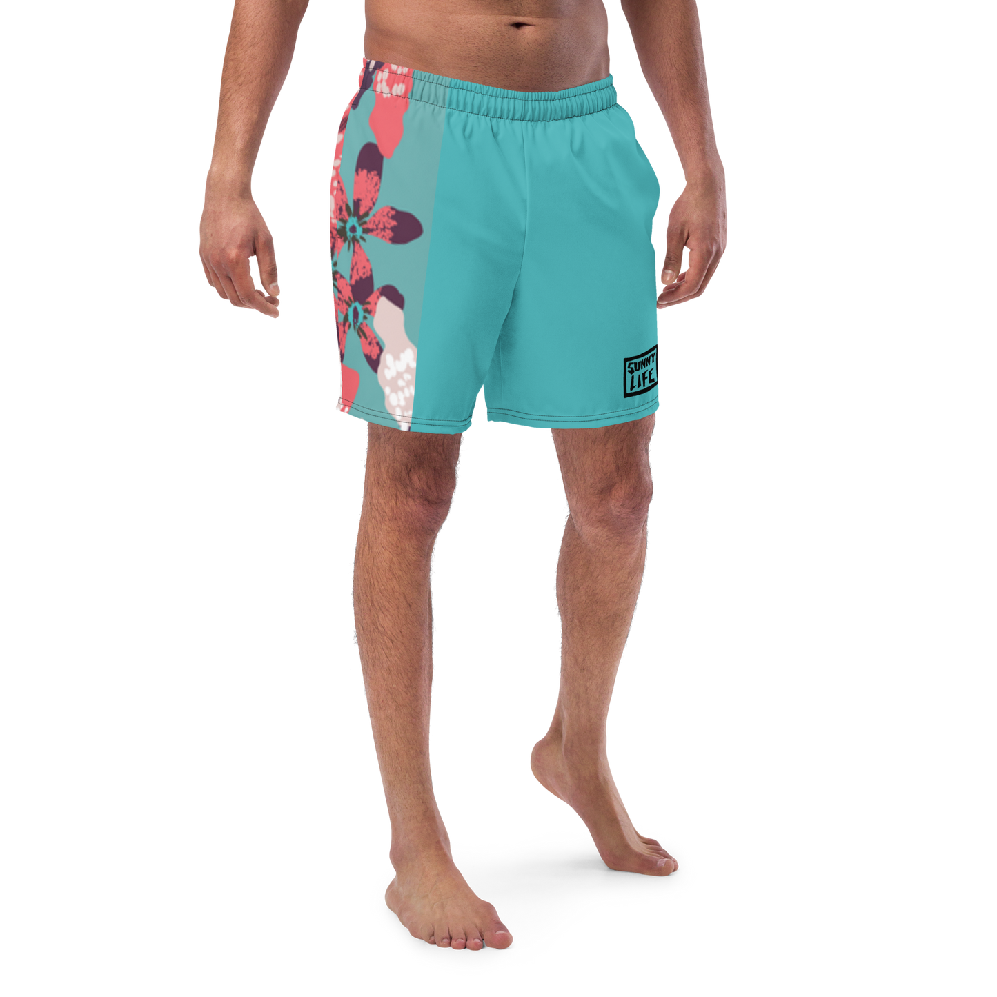 "Aqua Floral" Swim Shorts