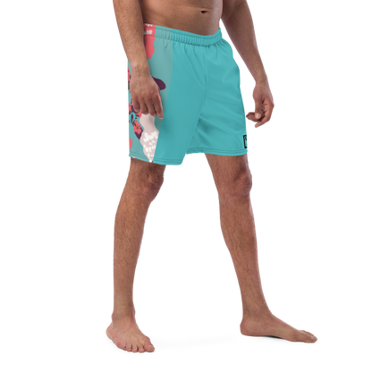 "Aqua Floral" Swim Shorts