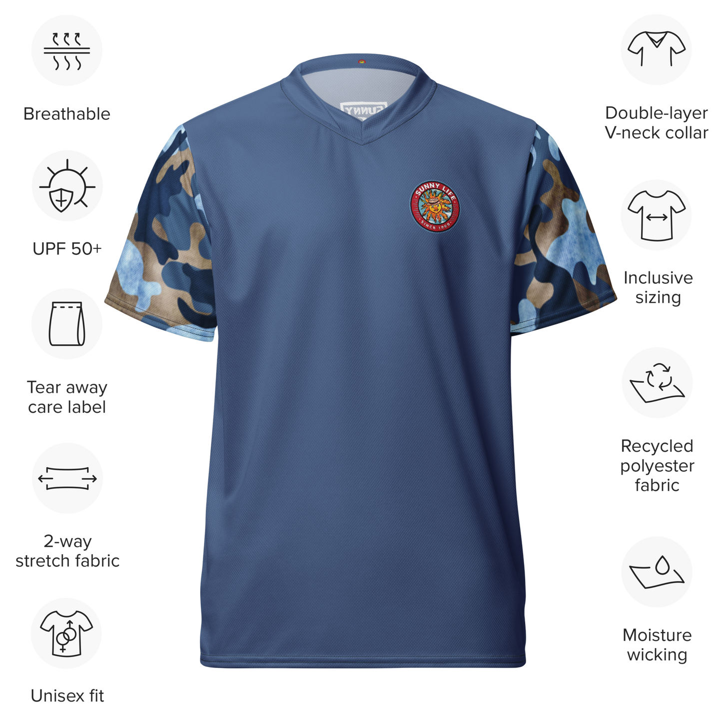 "Blue Camo" Gym Tee