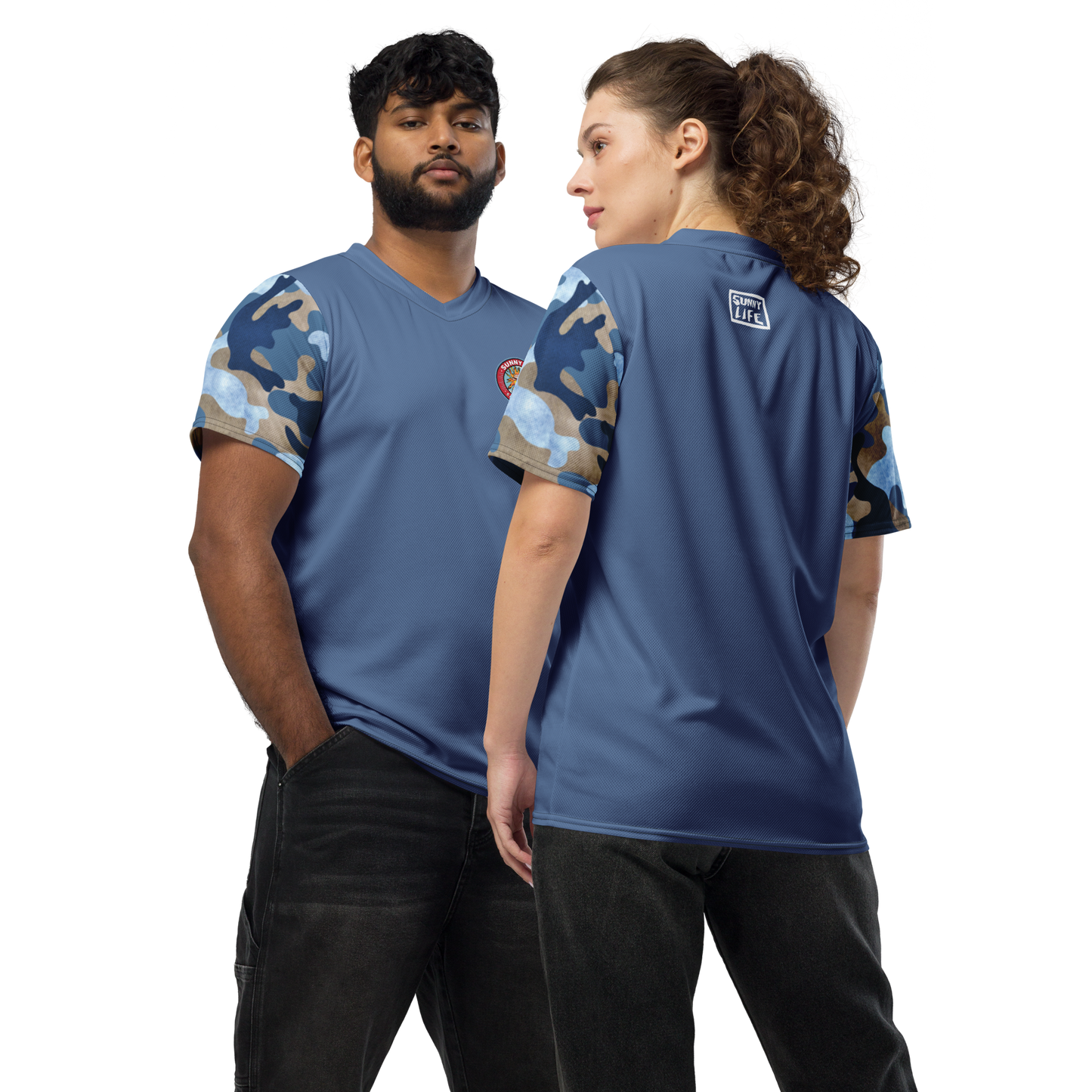 "Blue Camo" Gym Tee