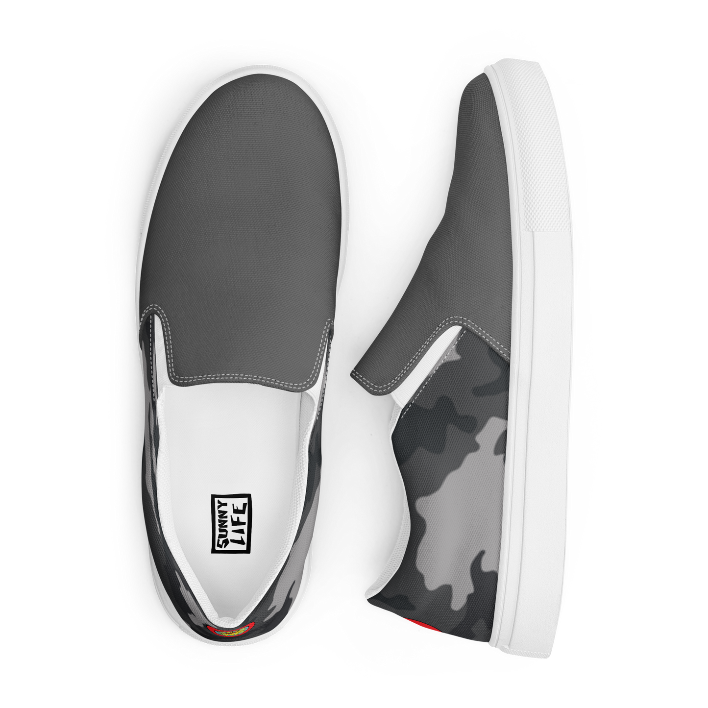 "Grey Camo" Classic Canvas Shoes
