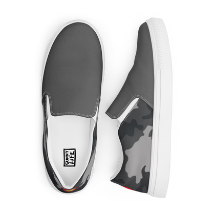"Grey Camo" Classic Canvas Shoes